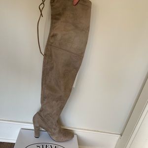Steve Madden Tan Over the Knee Boots